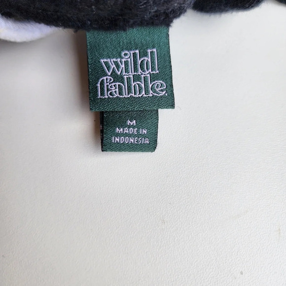Wild Fable Women’s Cropped Hoodie Sweatshirt Black Ebony Pullover Sz M - Picture 8 of 10